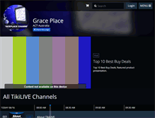 Tablet Screenshot of graceplace.tikilive.com