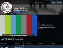 Tablet Screenshot of igrejaedificar.tikilive.com